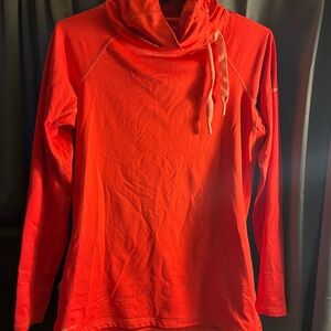 Nike Women's Vibrant Red Cowl Neck Sweatshirt